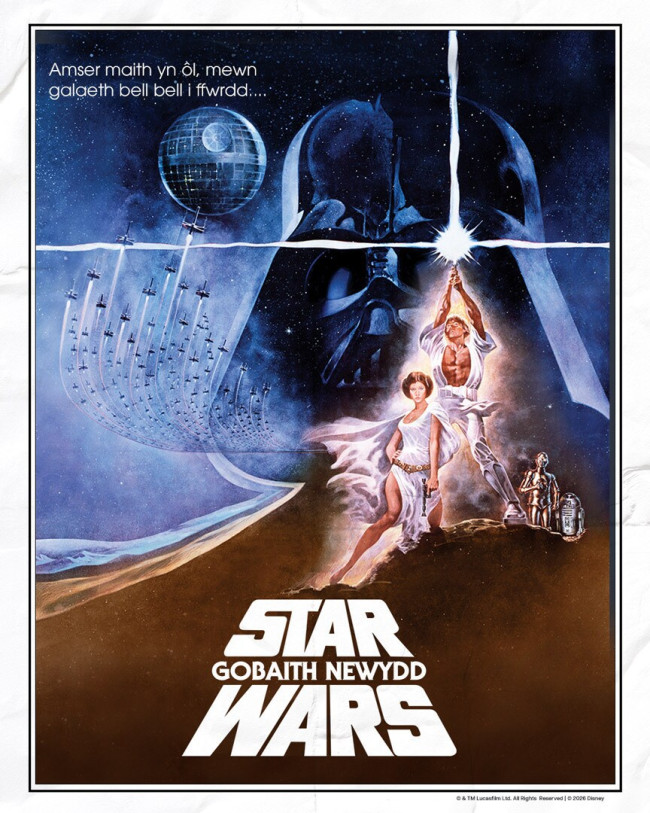Star Wars: Episode IV - A New Hope μεταγλωττίζεται στα Ουαλικά